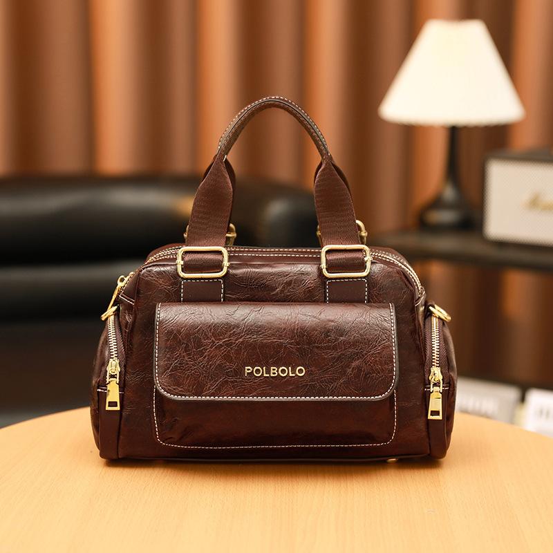 

Women s Bag, Large Capacity Women s Motorcycle Bag, Multifunctional Single Shoulder Crossbody Bag темно-коричневого