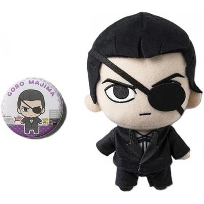 Unbranded Ryu Ga Gotoku 0 Plush Toy   Can Badge Set Mashima Goro 0 Majima Goro