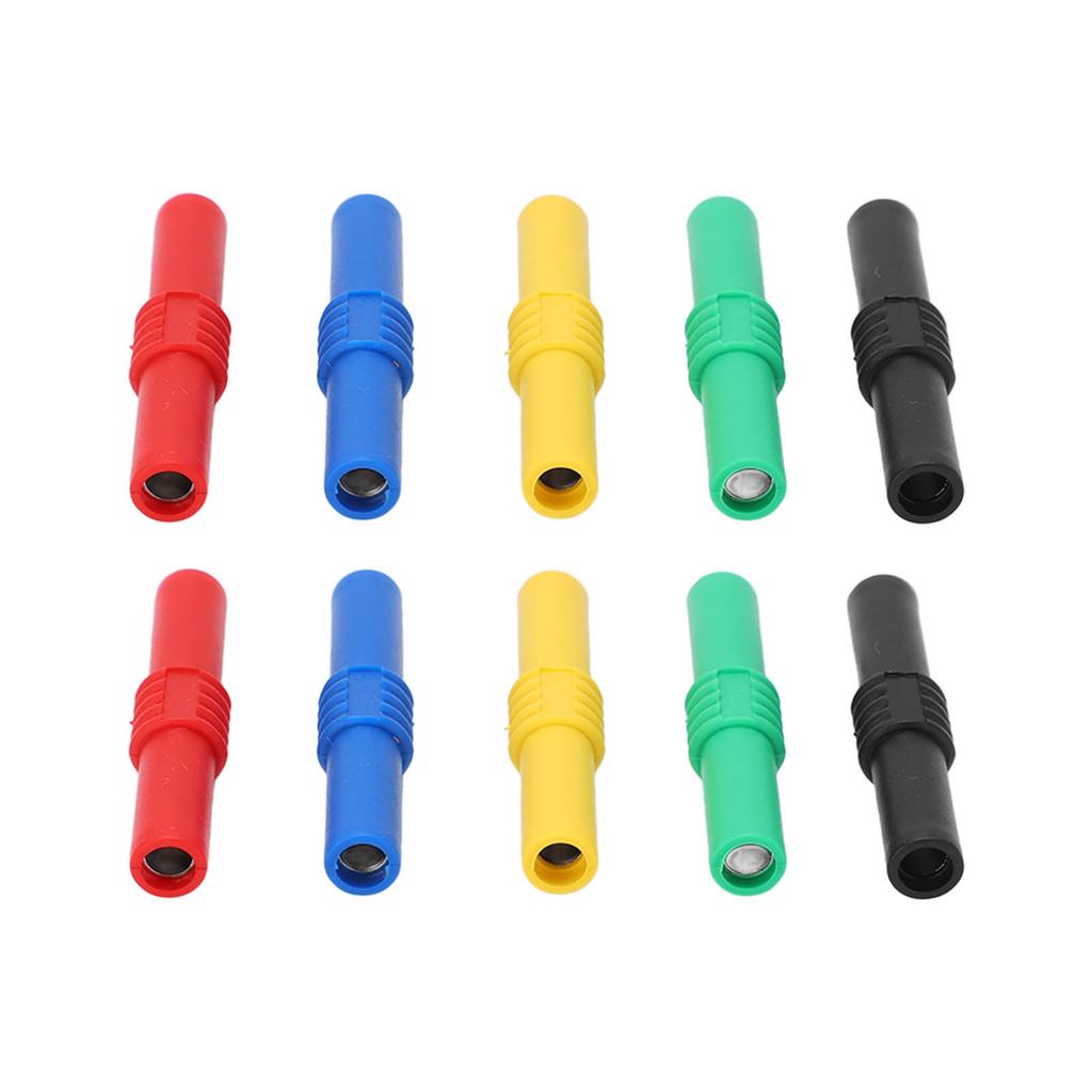4mm Insulated Banana Coupler Female To Female 5 Colors Banana Plug Socket Adapter for Inverters Industrial Equipment