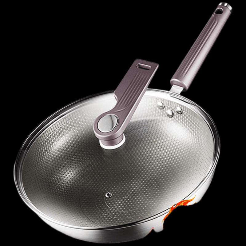 Midea 304 Stainless Steel Honeycomb Non-stick Wok