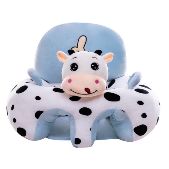 Baby Sofa Chair Cartoon Animals Baby Seat with Leg Holes Handles Non-Slip