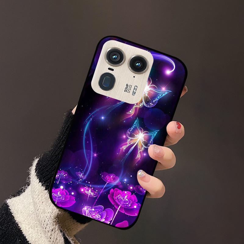 For Motorola Edge 50 Ultra Cover Flower TPU Silicon Back Soft Case Funda For Moto Edge 50 Fusion Edge50 Pro ultra Bumper Coque