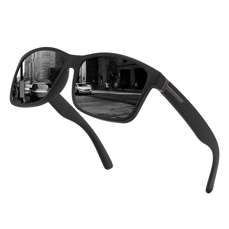 Strictly Select Polarized Sunglasses European American Trendy Boxy Colorful Outdoor Sports UV Resistant Cycling Glasses Polarized coating film