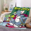 1 Stück Tom & Jerry Flanelldecke Weiche Warme Überwurfdecke für Zuhause, Büro, Reisen, Ganzjahres-Gemütliche Bettwäsche GeschenkL1163