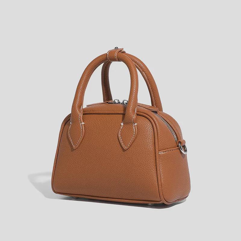 Lychee Pattern Hand-Held Crossbody Bag - 2024 Original Boston Design