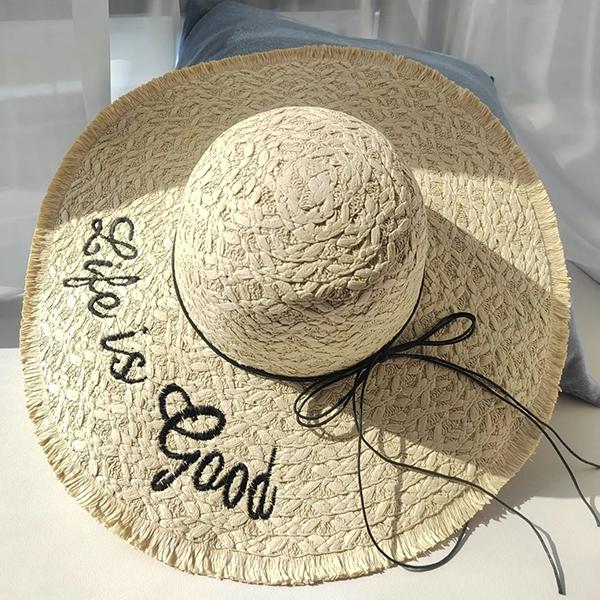 

WTEMPO Женские летние широкополые универсальные солнцезащитные шляпы для улицы, простые элегантные повседневные дышащие солнцезащитные шляпы 1pc абрикосовый