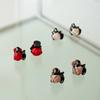 [2SET] petit rose hair clip - brown