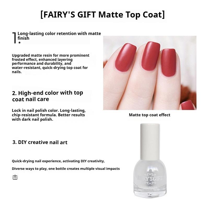 

Нюдовый лак для ногтей, Новый матовый финиш, Быстросохнущий, Не отслаивающийся, Стойкий цвет, Матовая текстура, Оптом, Не требует сушки, Долговечный нейл-арт. 10ML