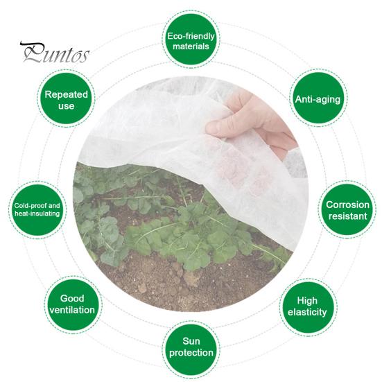 Outdoor Frost Protection Sheet Floating Row Cover for Garden Plants, Blanket, Breathable Non-woven Cold Resistant Plant Fabric Seedlings Vegetables