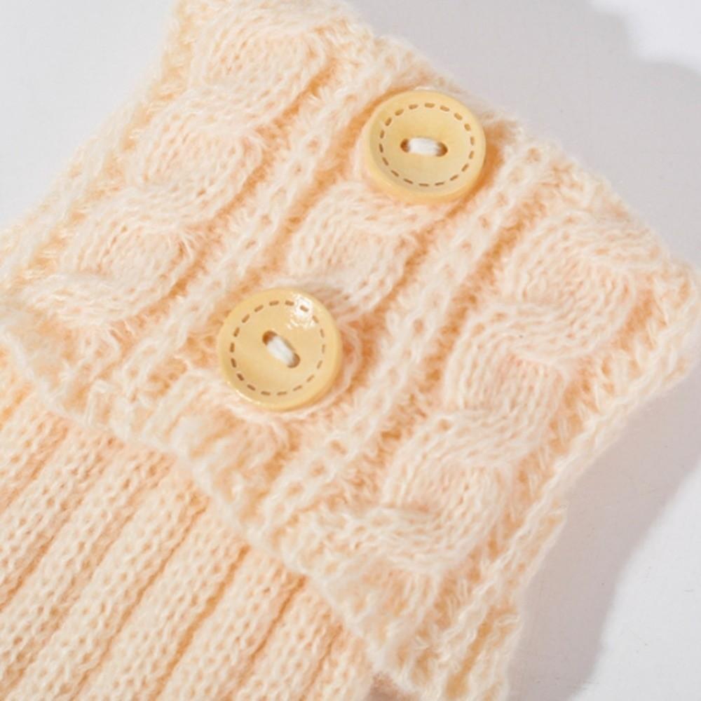 Foot Cover Leg Warmers Crochet Knitted Turned-up Button Socks Fashion Boot Sock Sleeves  Women