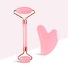Pink Heart Roller Guasha Set Facial Self-Massage Tool