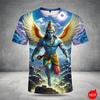 Harajuku 3D Printing Hindu Mythological Figure Hanuman T Shirt For Men Children Fashion Funny Short Sleeves Cool Streetwear Tops
