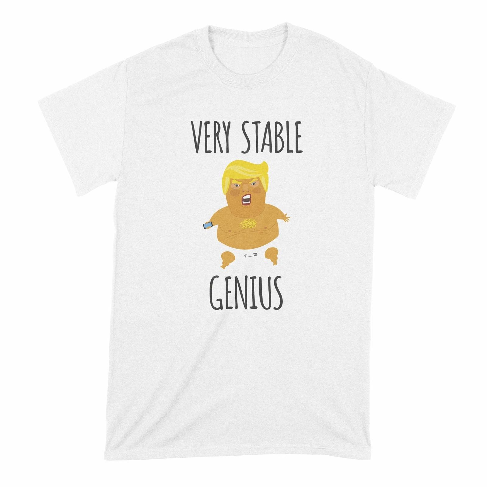

Very Stable Genius Shirt Trump Baby Balloon T Shirt 4XL