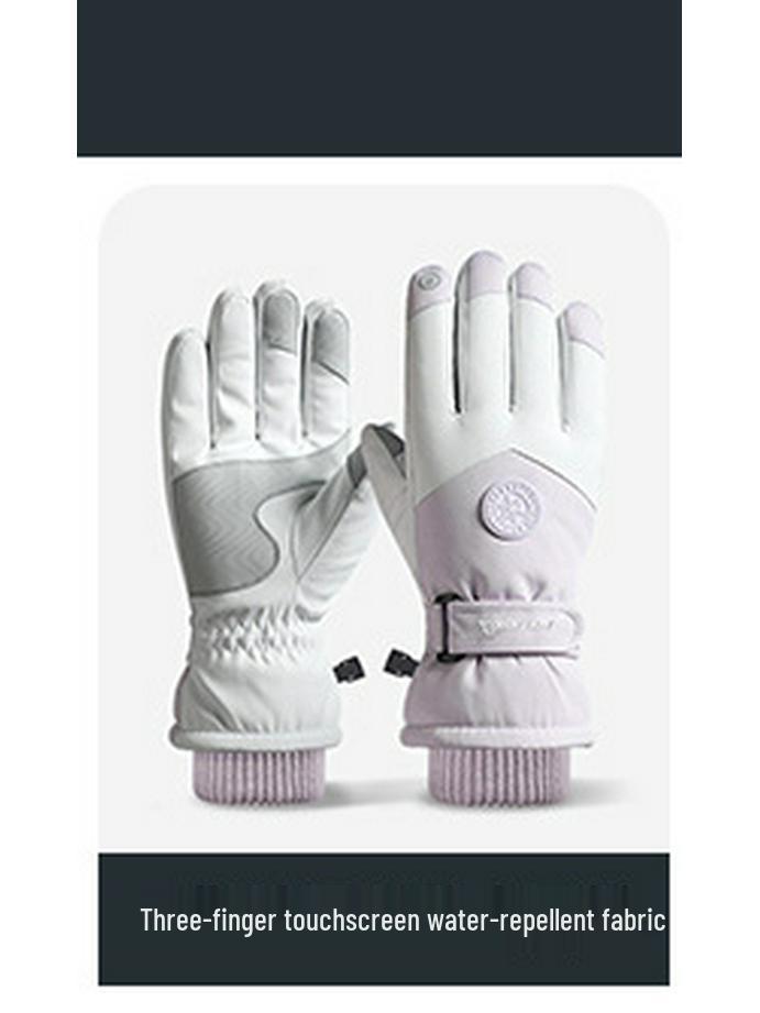 Winter Ski Touchscreen Gloves - Windproof, Cold-Proof, Plus Velvet for Men and Women