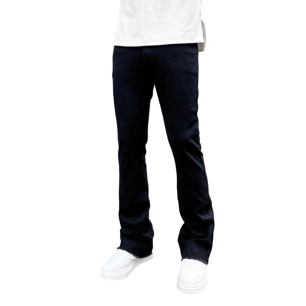 Herren Lässige Kleine Gerade Jeanshosen Mode Weite Hosen Farbe Jeans