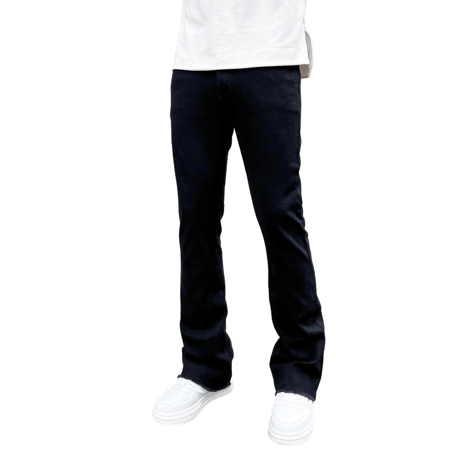 Мужские повседневные узкие джинсы Модные широкие брюки Цветные джинсы L