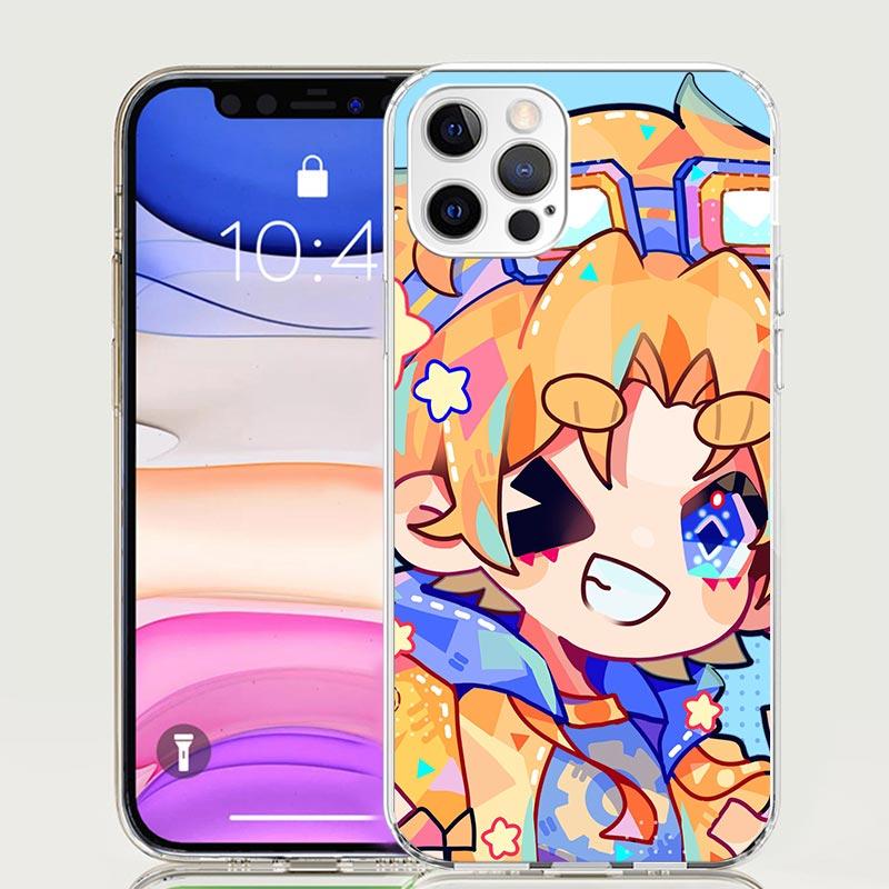 

Genshin Impact Cute Star Eyes Phone Case For Iphone 11 12 13 Mini 14 15 Plus 17 Air 16 Pro Max 16E 7 8 SE Art Customized Coque C iPhone 13 Mini