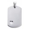 5Pcs Wholesale 5 Colors Military Tag Jewelry with heart Stainless Steel Necklace Pendant High Polished Necklace