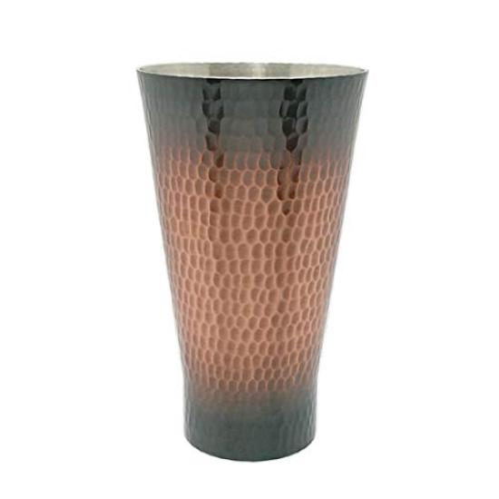

Shinko Metal Tumbler Copper Large 500ml Pure Copper Handmade Hammered Tumbler BR-003