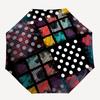 1pc Abstract PatternAutomatic Open/close Folding Umbrella, Compact Portable Travel Umbrella, Perfect Birthday/Holiday, Cute Umbrella y031