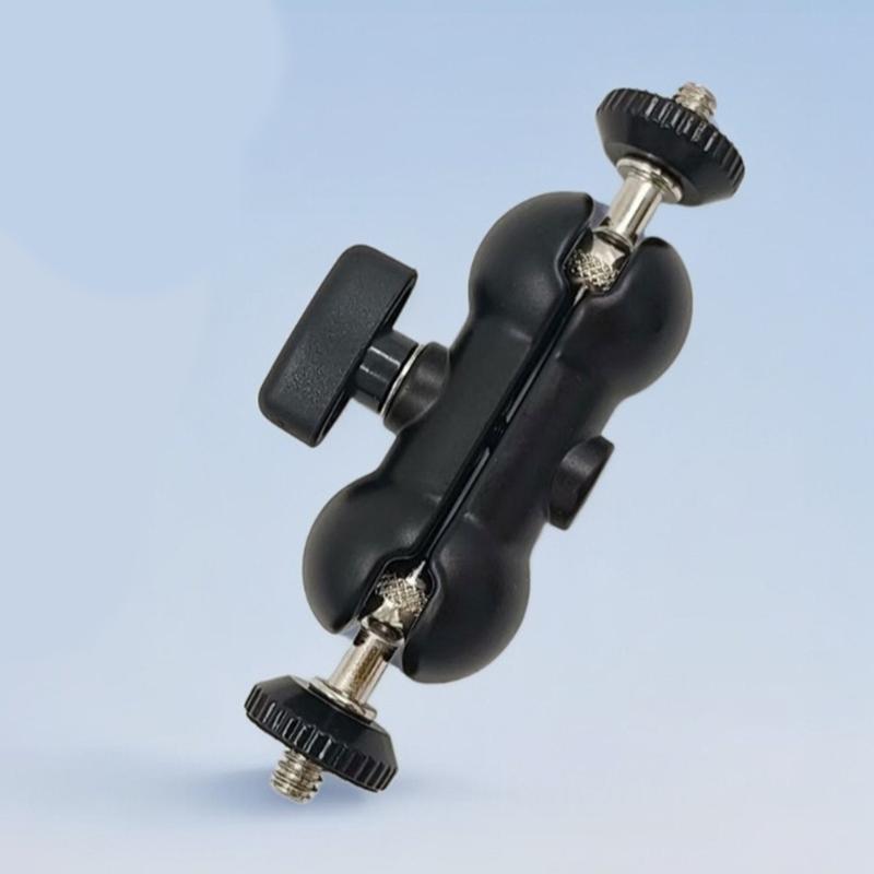 Flexible Articulating Arm with Double Ball Head Aluminum with 1/4inch Screw Hole for Camera Monitor LED Light