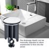 40mm Sink Plug Height Adjustable 40mm Drain Plug Universal Sturdy And Antirust Drain Plug For Sinks And Bathtubs Fits Universal