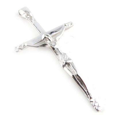 [K9548] - Silver Pendant 'Crucifix' (45x25 Mm)