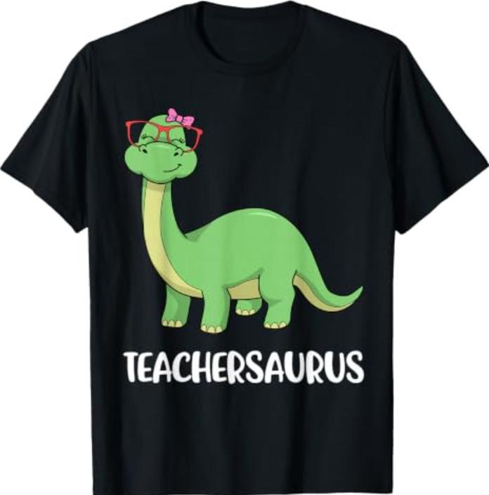 Teachersaurus Men Women T-Shirt