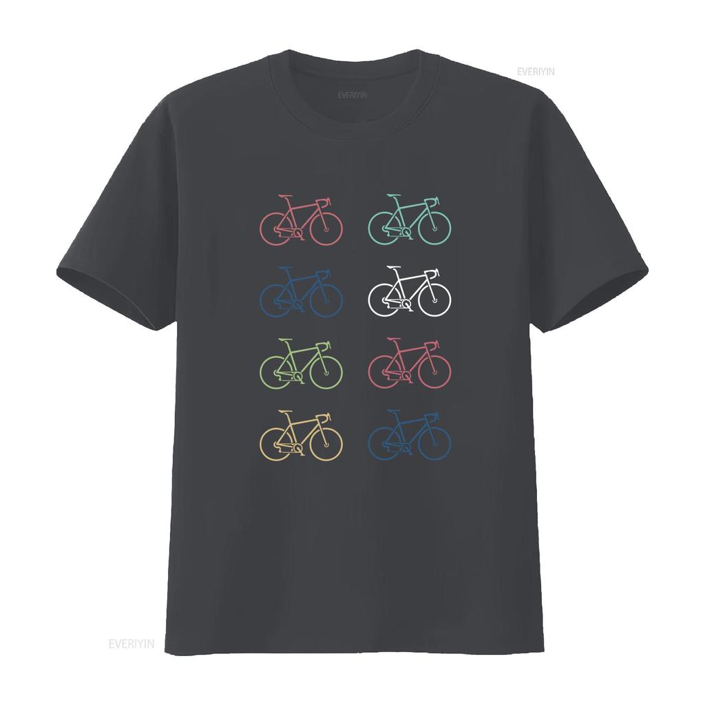 Retro Road Bike Bicycle T Shirt Available in Multiple Colors for  vintage Washed Breathable Top For Everyday Wear Stretched