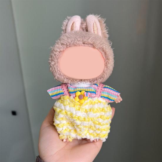 Sada oblečení pro panenky pro 17cm panenky La Bubu Elegantní overal Měkké šaty pro panenku Stylový výstavní outfit Dárek pro milovníky panenek