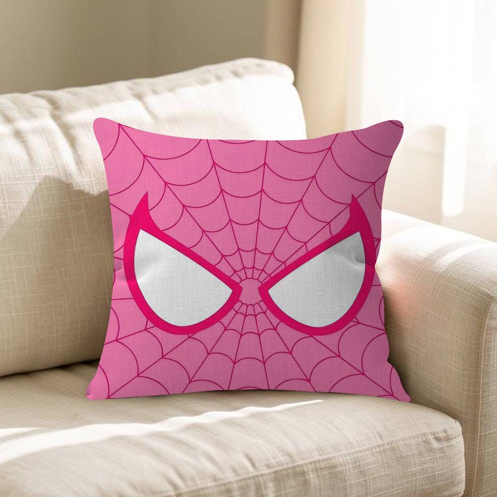 

Funny Cool Cute SSpider Man Pillow Covers Cartoon Sofa Decorative Home Doublesided Printing Short Plush Cute Cushion Cover 30x30 cm