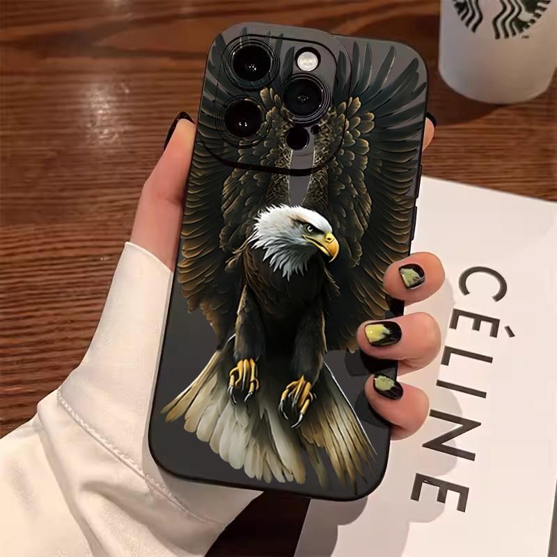 Majestic Bald Eagle in Flight Realistic Art Phone Case for iPhone 17 16 15 14 13 12 11 Series Pro Max Plus