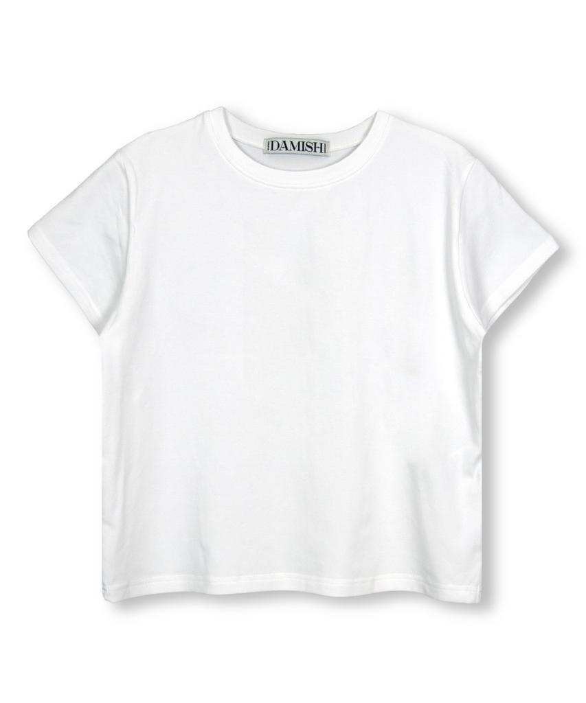 Damiswi Basic Semi Crew Neck T-Shirt_White