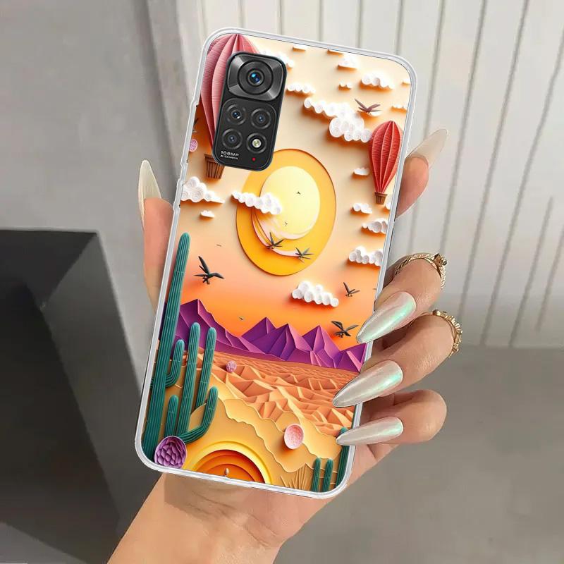 Natural Trees in Mountain Ranges Phone Case for Xiaomi Redmi Note 15 14 14S 13 12S 12 Pro 11S 11 Plus 11T 11E 10S Soft Funda Pri