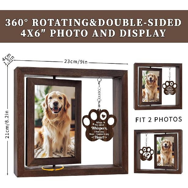 Pet Memorial Frame for Dogs - Dog Memorial Gifts for Loss of Dog, Loss of Pet Sympathy Gift Remembrance Bereavement Passing Away Gifts in Memory of