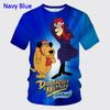 Moda Estiva Personaggio dei Cartoni Animati Stampa 3D T-shirt a Maniche Corte da Uomo Hip-hop Unisex Casual Girocollo T-shirt Top Streetwear