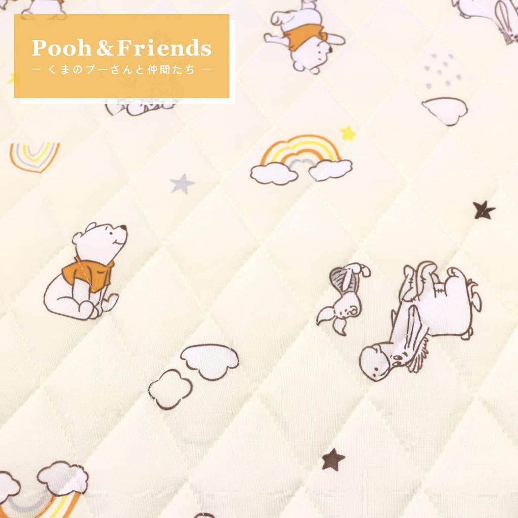 Un Doudou Cooling Cot Cover, 60x130cm, Disney Pooh & Friends, Mesh Backing, Elastic Corners, NZ2826-E