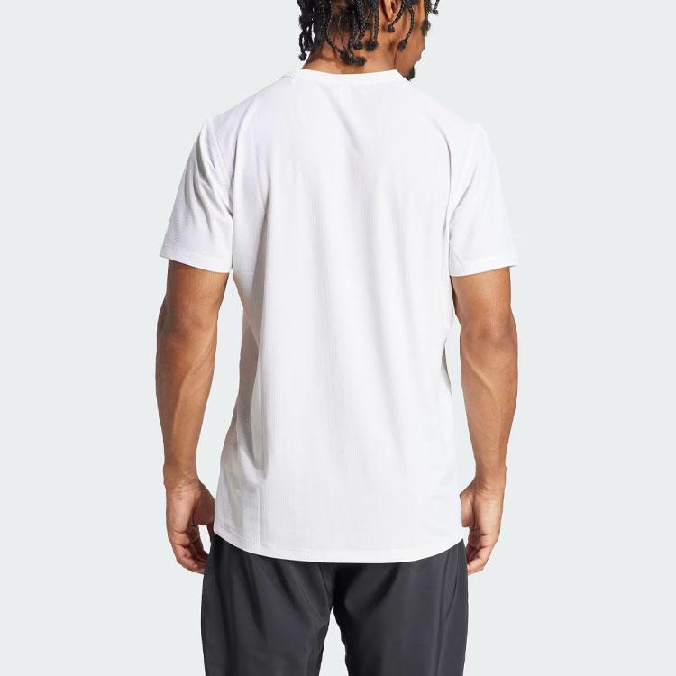 adidas Own the Run Tee White Men Streetwear IK7436