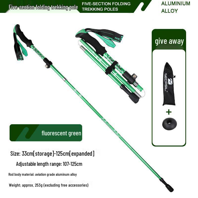 Aluminum Telescopic Hiking & Trekking Poles, Folding Walking Sticks N82