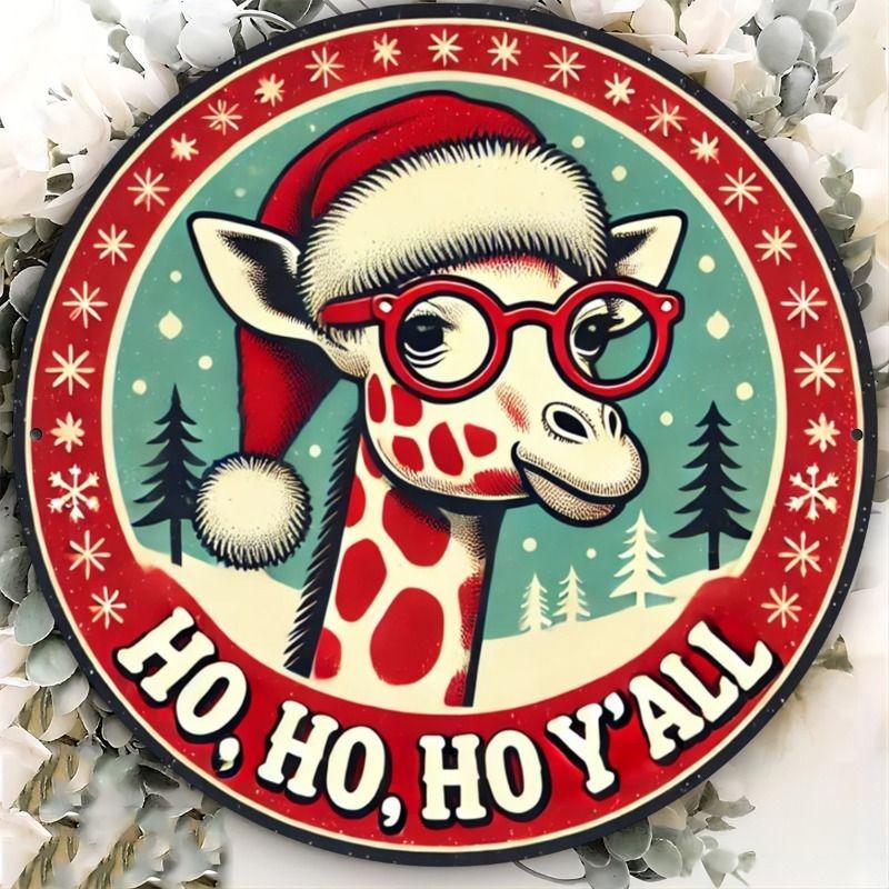 2D Flat Hanging Decorative Metal Sign Hand Painted Art