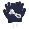 Convertible Flip Top USB Heated Gloves Winter Half Finger Thick Warm USB Heated Gloves for Adventure Enthusiasts