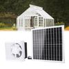 Solar Exhaust Fan, 20W Solar Powered 6in Exhaust Fan Kit with Automatic Speed Adjustment for Greenhouse Circulation, Chicken Coop, Shed, barn, Outsid