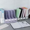 4-Tier Plastic Desktop File Organizer - Stackable,Breathable Storage Box with Multiple Compartments for Office Desk Organization