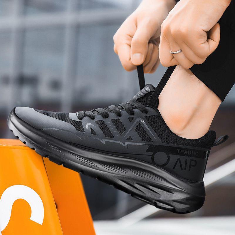 New Sports Shoes Men's Outdoor Travel Casual Shoes Leather Breathable Running Shoes Men's Sports Shoes