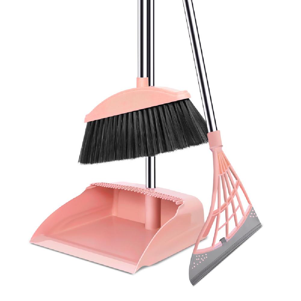 Household Cleaning Set - Thickened Magic Broom & Dustpan, Floor Scraper Mop for Efficient Home Use