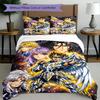 3pcs Duvet Cover Set (1*Duvet Cover + 2*Pillowcase, Without Core), Saint Seiya Print Bedding Set, Bedroom Decor, All‑Season, Birthday Gift