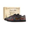 Dunk Jiang Immersed Moon Abrasion Resistant Abrasion Resistant Low Top Skateboard Shoes Unisex Black Red IO7606-010(Team724-)