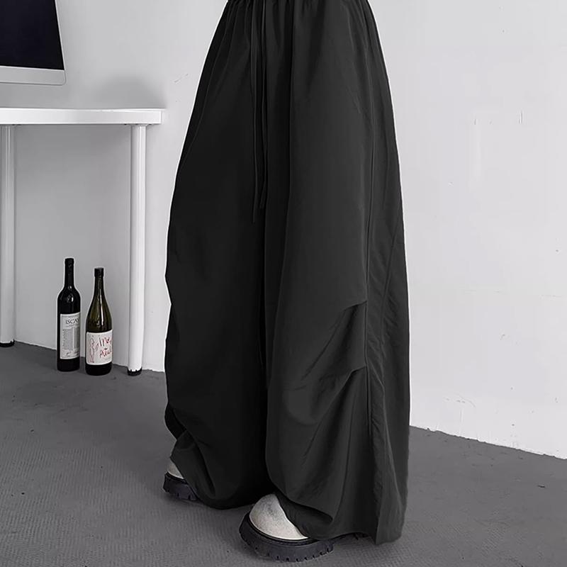 INCERUN Pantaloni Cargo Lunghi Casual Leggeri con Vita Elastica e Orlo con Coulisse da Uomo