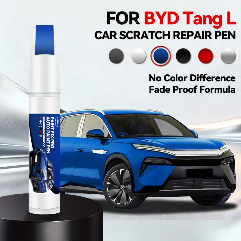 For BYD Tang L Paint Repair Pen Touch Up Scratch Remover DIY Auto Accessories Black White Gray Silver Blue Red