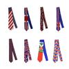 American British Print Neck Tie Wedding Business Suit Patriotics Polyester Tie
